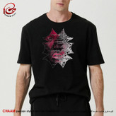 تیشرت هنری مردانه با طرح حال منو و جهان من روی سپید تو شدست برند چام 2586