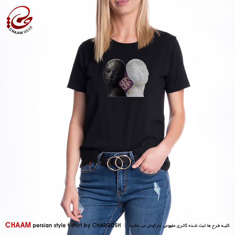 تیشرت زنانه هنری با طرح کی ببینم مرا چنان که منم برند چام 2742