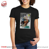 تیشرت زنانه مدرن هنری با طرح الهی همه تو، ما هیچ برند چام 2847