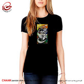 تیشرت زنانه هنری با طرح سمازن و شعر جهان و کارِ جهان جمله هیچ بَر هیچ است برند چام 2920