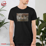 تیشرت مردانه مدرن هنری با شعر حریمِ عشق را درگَه بسی بالاتر از عقل است برند چام 5458 کپی