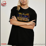 تیشرت هنری رنانه ایرانی با شعر چـو ایـران نباشد تن من مـبـاد برند چام 6445