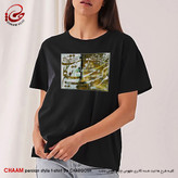 تیشرت زنانه هنری ایرانی با شعر مرا کیفیت چشم تو کافیست برند چام 7322