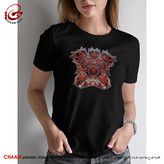 تیشرت زنانه هنری ایرانی با طرح گره های مقرنس از برند چام 11016