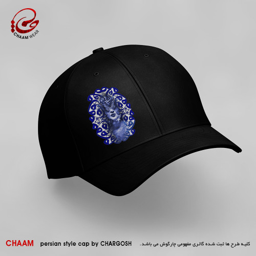 کلاه کپ هنری با طرح وه چه بی رنگ و بی نشان که منم برند چام 9521