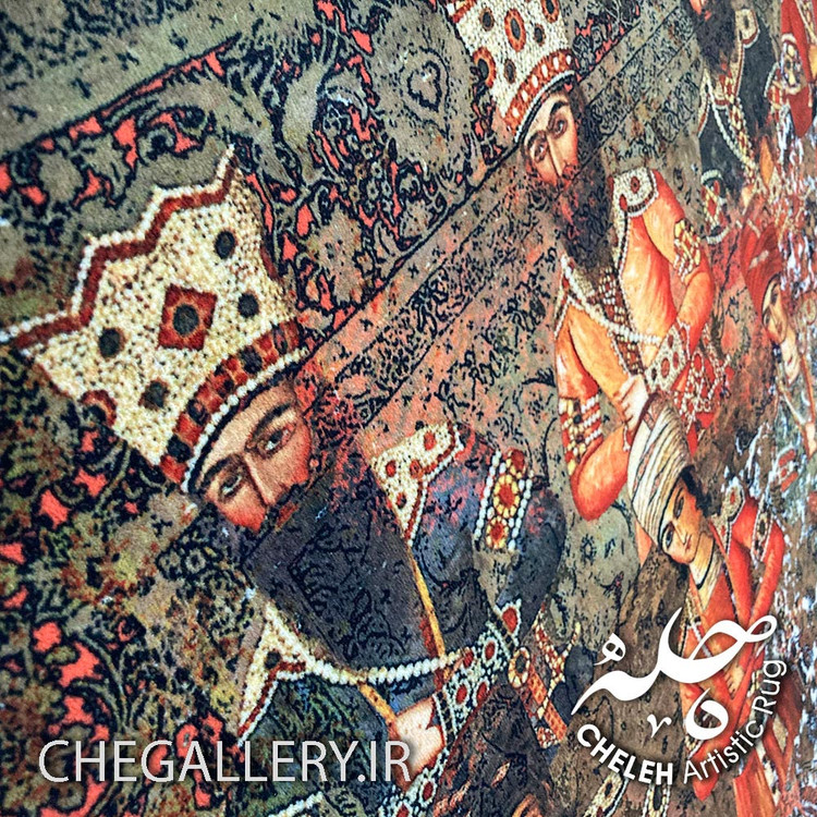 فرش مدرن ایرانی برند چله با دوستان در بوستان از گالری چارگوش 111