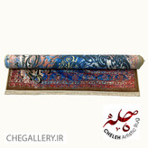 Contemporary Iranian carpet inspired by Saadi Pakzad's poem with a swirling design in Khyal Doost