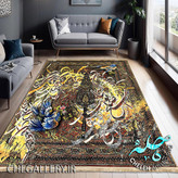 فرش درخت خاص با شعری از سعدی نغمه صلح در تار و پود فرش و نوبتی برای صلح و دوستی