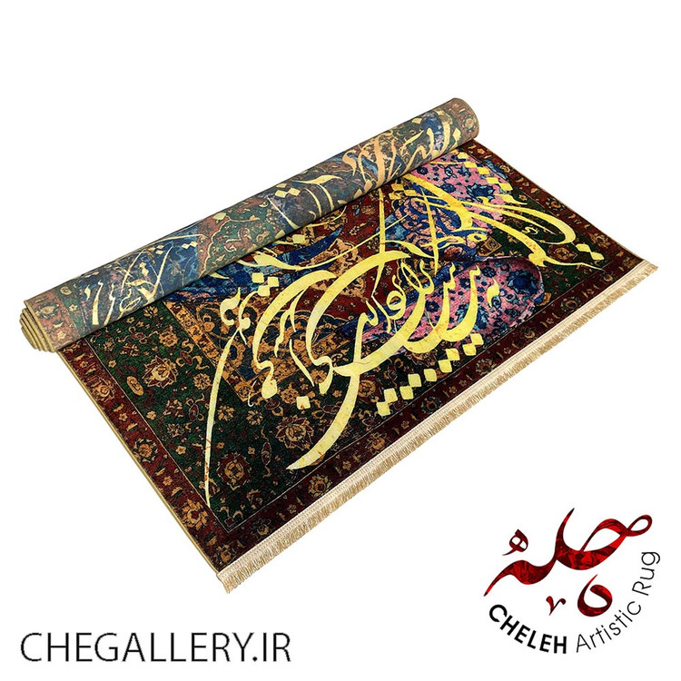 فرش معاصر آنتیک ایرانی با طرح پریشانی در تار و پود با الهام از شعر استاد فاضل نظری از گالری چارگوش 266 رول بفل