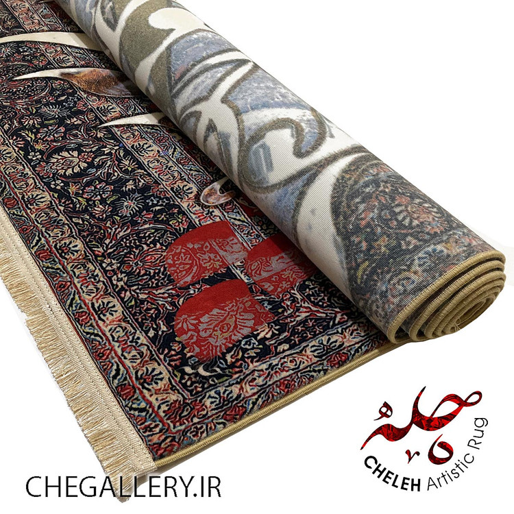 فرش خاص رقص سماع با شعری از مولانا وه وه که به دیدار تو چونم تشنه از گالری چارگوش 288 رول