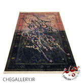 Cheleh carpet with calligraphy and poetry by Saadi Pakzad: I made a thousand efforts to cover my head with love, a story of love and inner fire ers