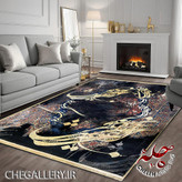 قالی چله با خطاطی شعر حافظ: ای جان حدیث ما بر دلدار بازگو، روایتی از عشق و پنهان کاری از گالری چارگوش 211