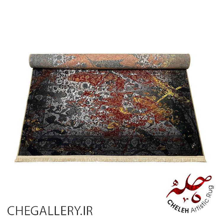 فرش تبریز چله با شعر حافظ: منم که شهره شهرم به عشق ورزیدن