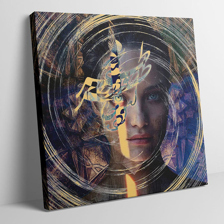 تابلو گردباد خاطره آسوده خاطرم که تو در خاطر منی، نور شعر سعدی بر صورت عاشق اثر گالری چارگوش